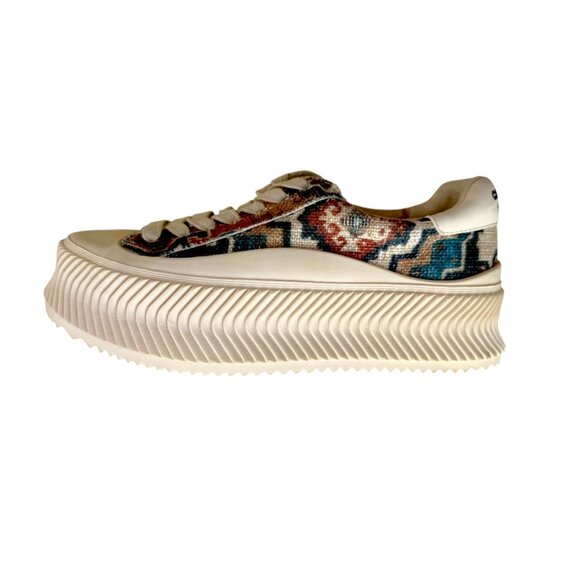 Circus NY By Sam Edelman Womens Platform Sneakers Aztec Multicolor Pattern Size - Picture 3 of 11